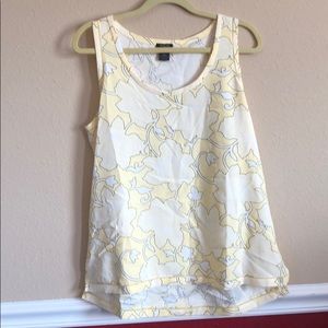 Sleeveless Blouse Bright Yellow/White